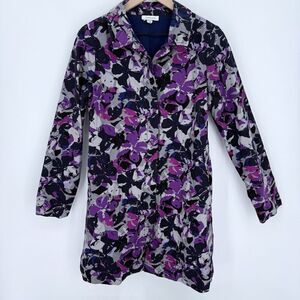 Thakoon For Target Floral Rain Resistant Canvas Coat Size Medium